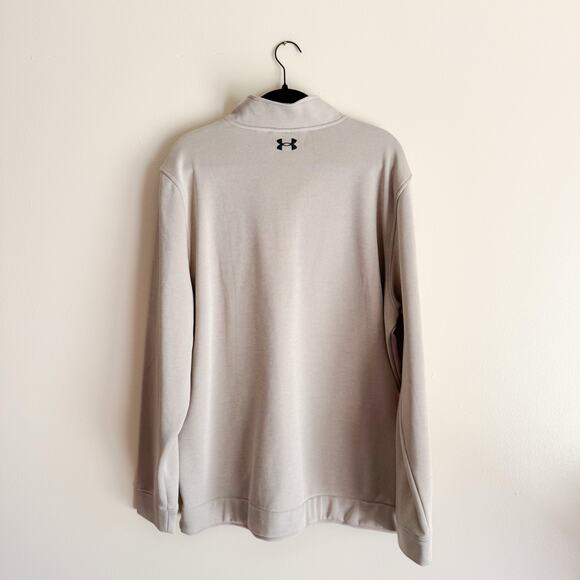 Under Armour Golf Cream Quarter Zip Loose Fit Pullover - XXL - Picture 6 of 7